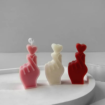 3D Mini Heart Silicone Candle Mold - DIY Craft Chocolate Plaster