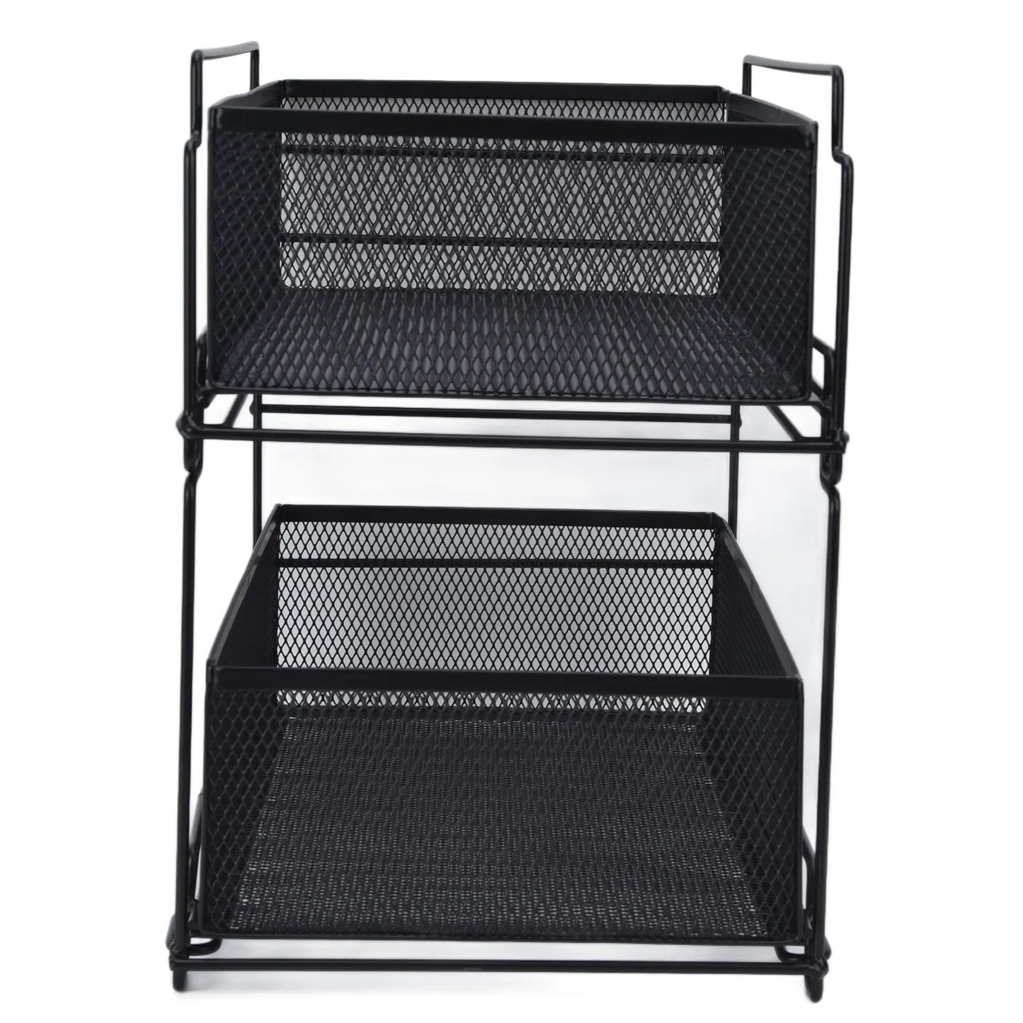 Sliding Under Sink Drawer Organizer - Pull Out Kitchen Storage Rack