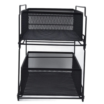 Sliding Under Sink Drawer Organizer - Pull Out Kitchen Storage Rack