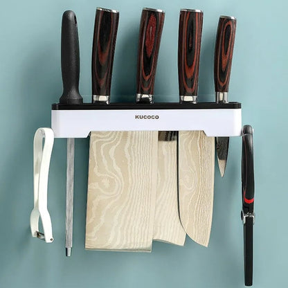 Wall Mounted Knife Holder Multifunctional Kitchen Cutlery Storage