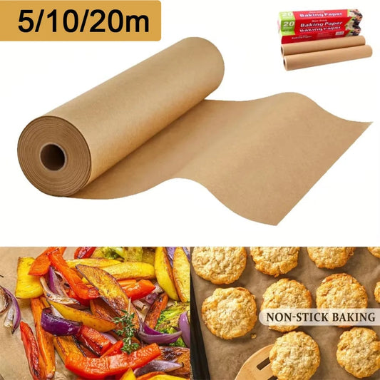 Precut Parchment Paper Baking Sheets Non-Stick 5/8/10/20m Roll