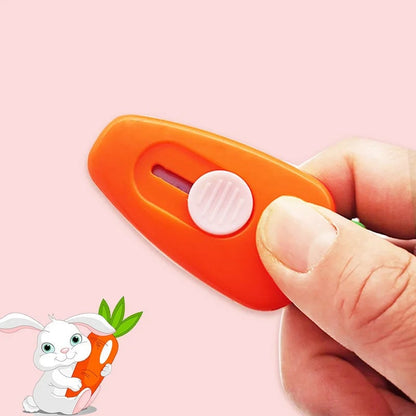 Kawaii Mini Carrot Utility Knife - Compact Box Cutter for Crafts