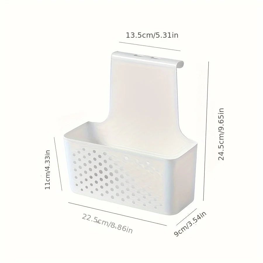 Cabinet Door Storage Basket - Hanging Interior Shelf Organizer Hook