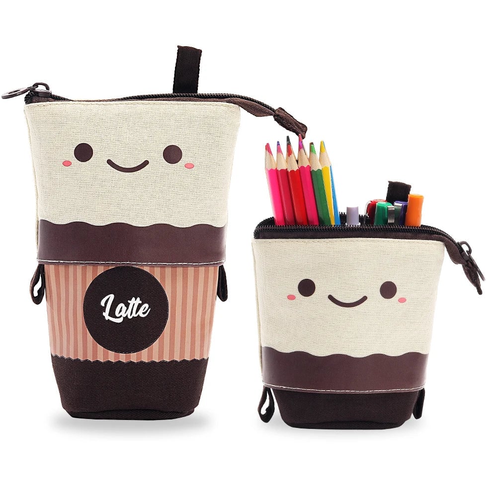 Telescopic Standing Pencil Case - Kawaii Spacious Portable Holder