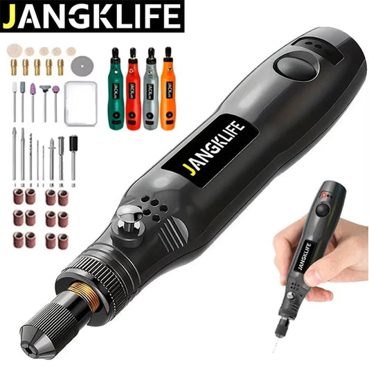 USB Cordless Rotary Tool Kit - Engraving Pen for Jewelry Metal Glass