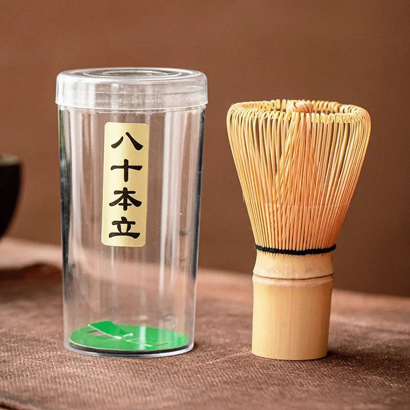 Bamboo Matcha Tea Set - Chasen Whisk & Chashaku Spoon Kit
