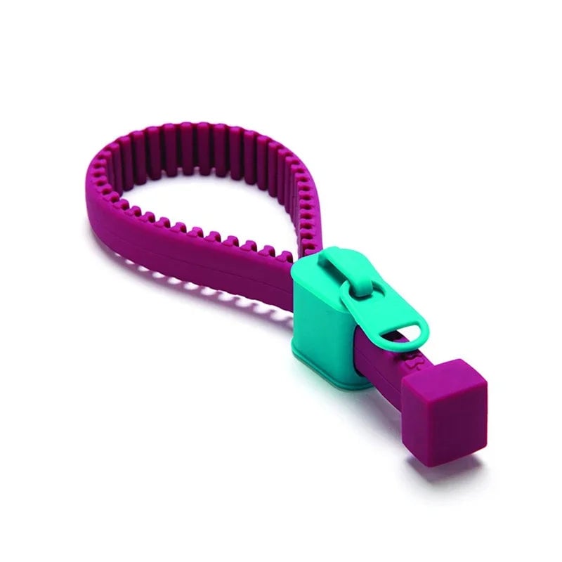 Zipper-Style Silicone Can Opener - Non-Slip Jar & Lid Opener Tool