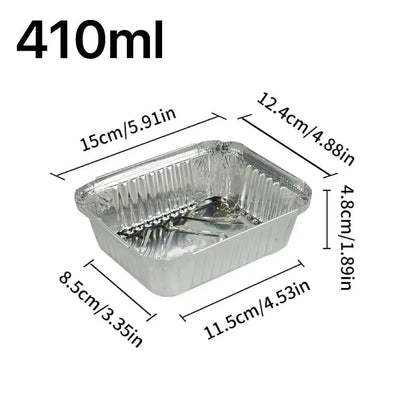 Thickened Aluminum Foil Disposable Pans - Non-Stick BBQ Baking Trays