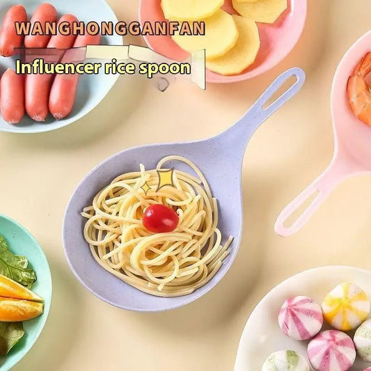 Korean Style Handled Serving Spoon Plate - Sauce Dish Tasting Bowl