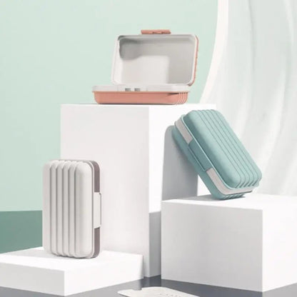 Lidded Soap Holder Travel Case - Waterproof Soap Bar Container