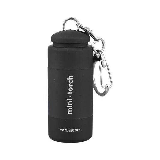 LED Micro Pocket Flashlight USB Rechargeable Waterproof Keychain