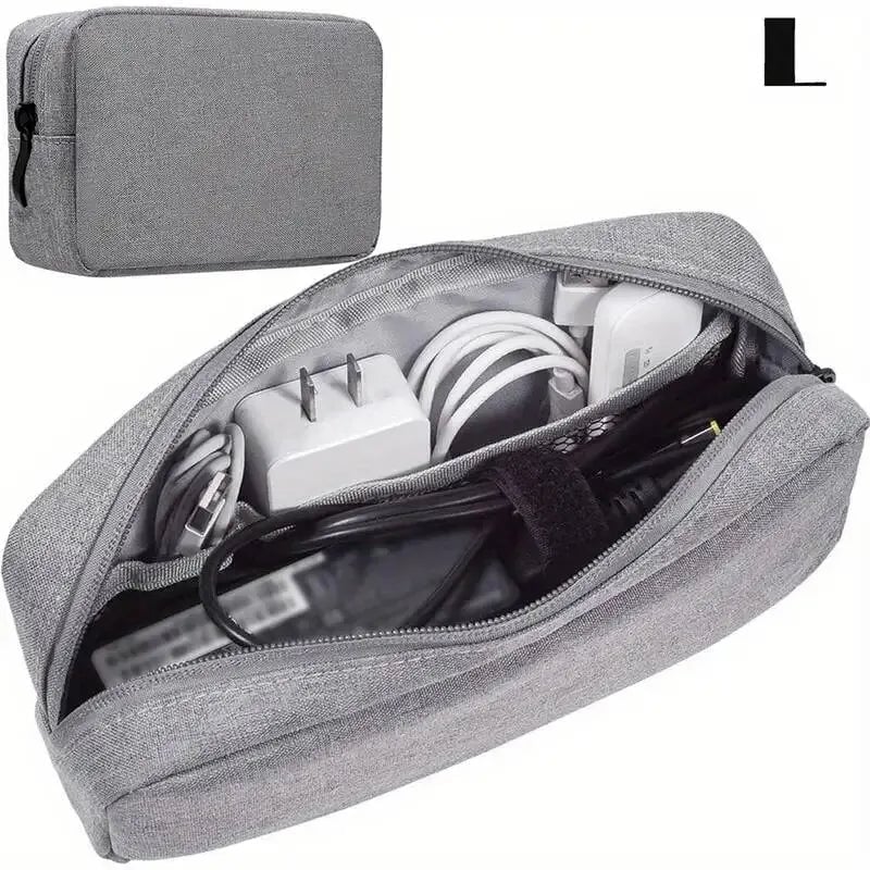 Small Travel Cable Organizer Bag Electronics Storage SD Card Pouch
