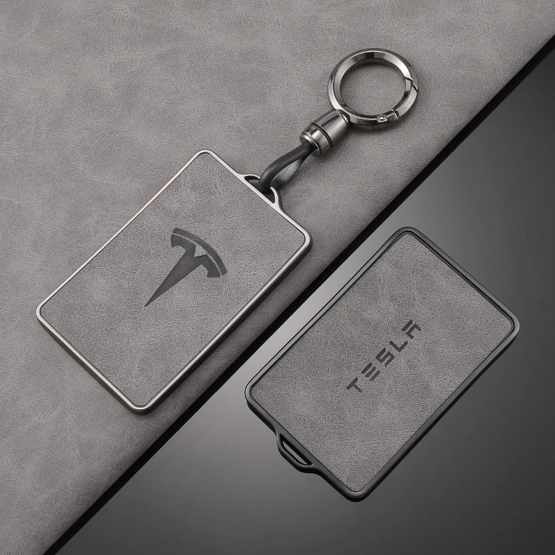 TPU Leather Tesla Key Fob Case NFC Compatible Model 3/S/X/Y Cover