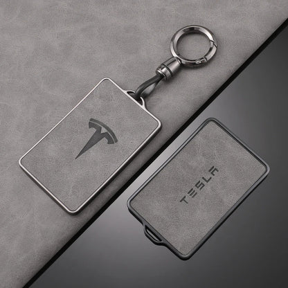 TPU Leather Tesla Key Fob Case NFC Compatible Model 3/S/X/Y Cover