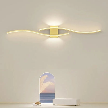 LED Long Strip Wall Lamp - Modern TV Background Light for Bedroom