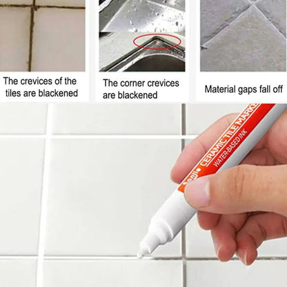 Anti-Mildew Ceramic Tile Gap Repair Pen - Bathroom Wall Floor Grout