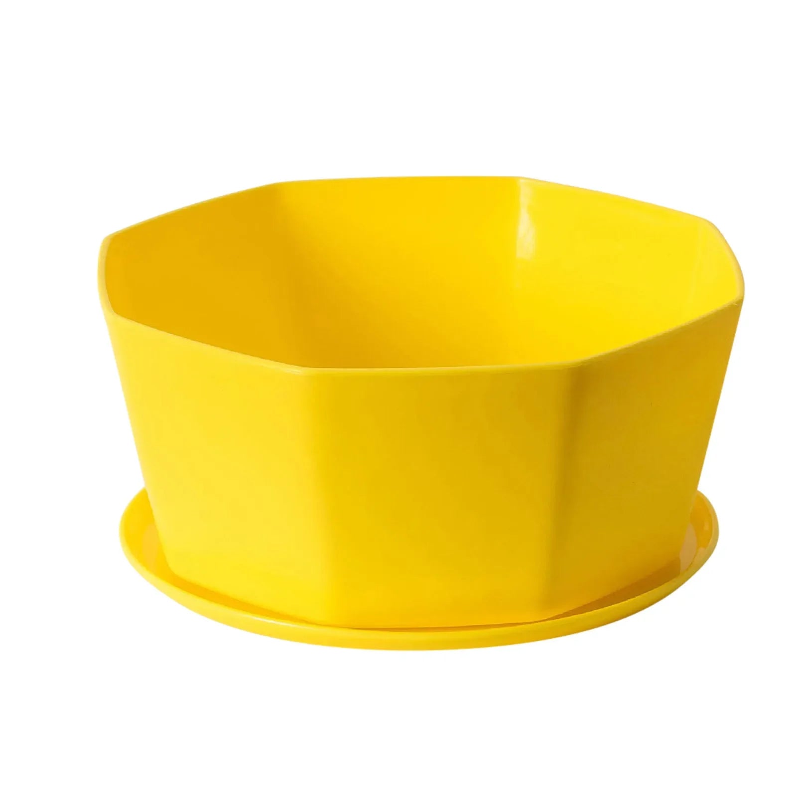 Plastic Plant Pots with Drainage Holes & Saucers Set 1/3/4pcs Indoor