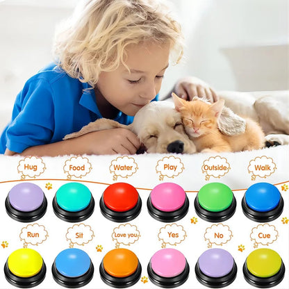 Recordable Dog Communication Buttons - Portable Pet Training Device