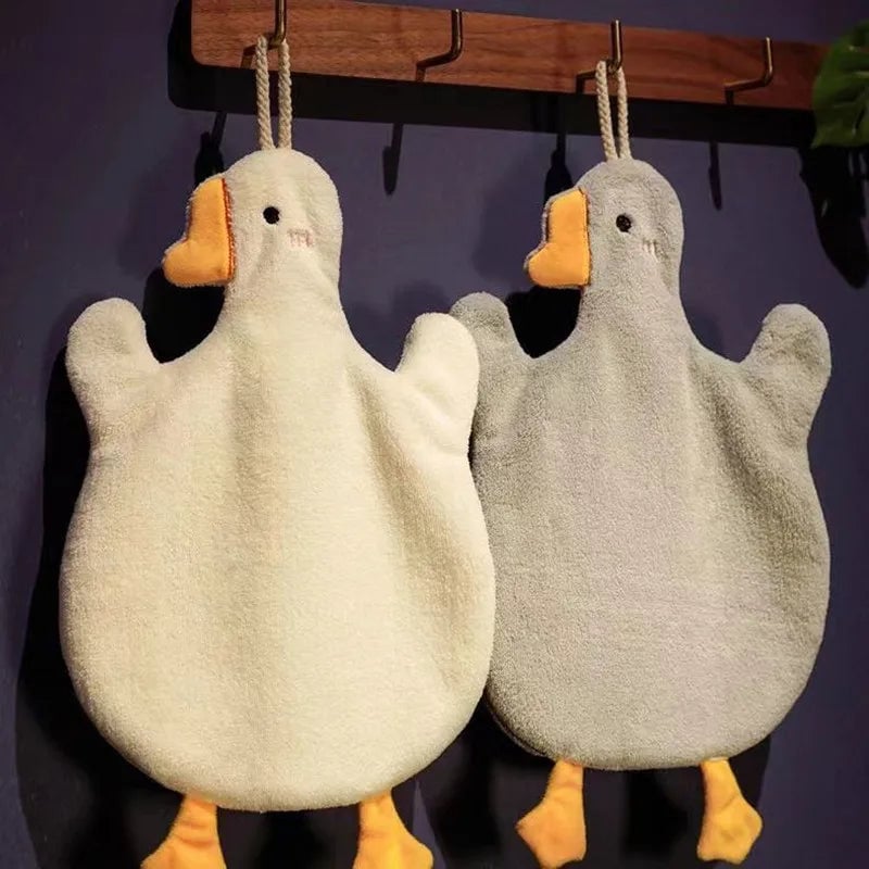 Cartoon Goose Hand Towel - Quick Dry Super Absorbent Kitchen Bath