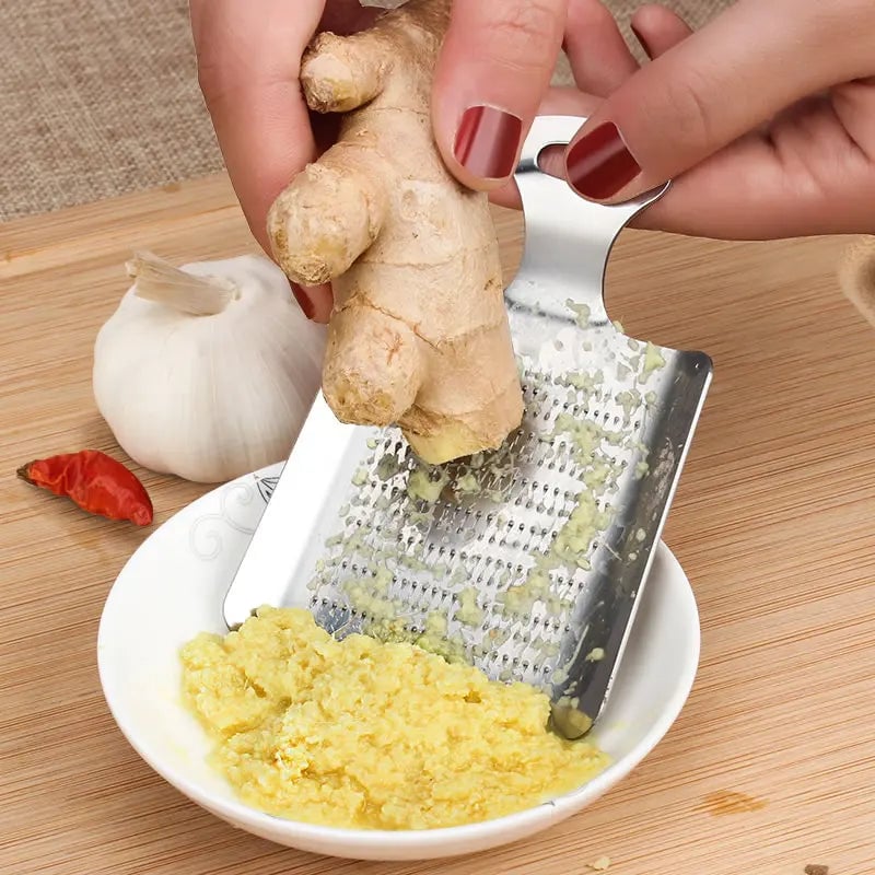 Stainless Steel Ginger Garlic Wasabi Grater Crusher Press Chopper