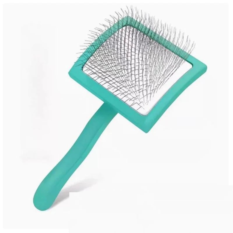 Professional Pet Deshedding Rake Long Handle Hair Remover Brush