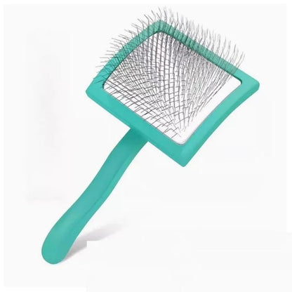 Professional Pet Deshedding Rake Long Handle Hair Remover Brush