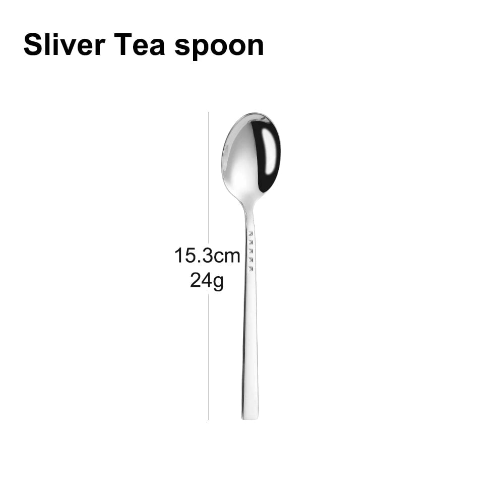 304 Stainless Steel Coffee Spoon Set - 3/4/6/12Pcs Stirring Teaspoons