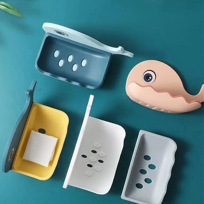 Cartoon Soap Box Drain Holder - Bathroom Shower Storage Tray