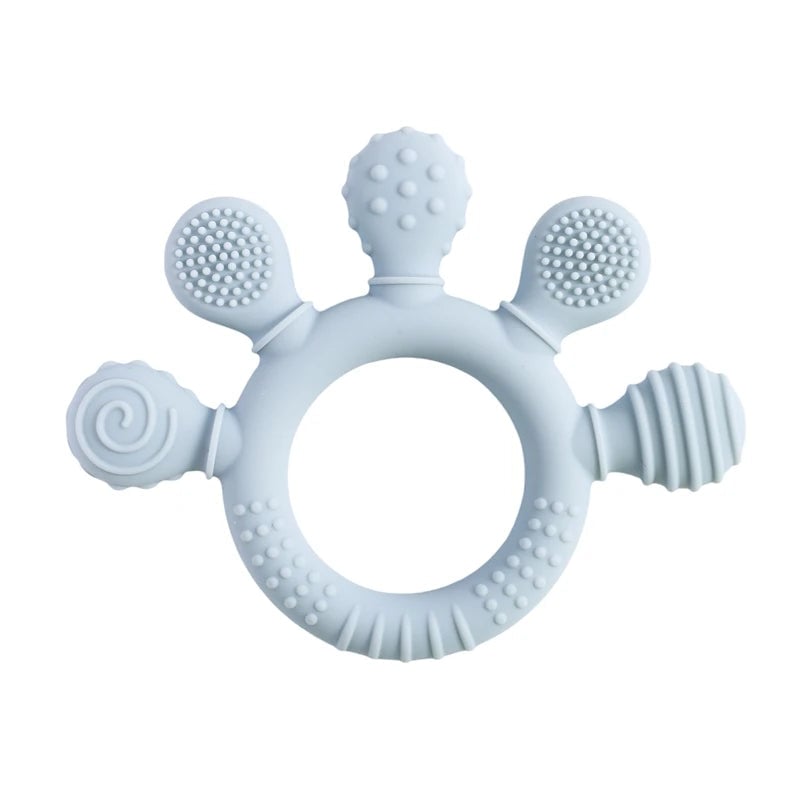 Food Grade Silicone Baby Teether BPA Free Sensory Rattle Toy