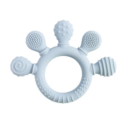 Food Grade Silicone Baby Teether BPA Free Sensory Rattle Toy