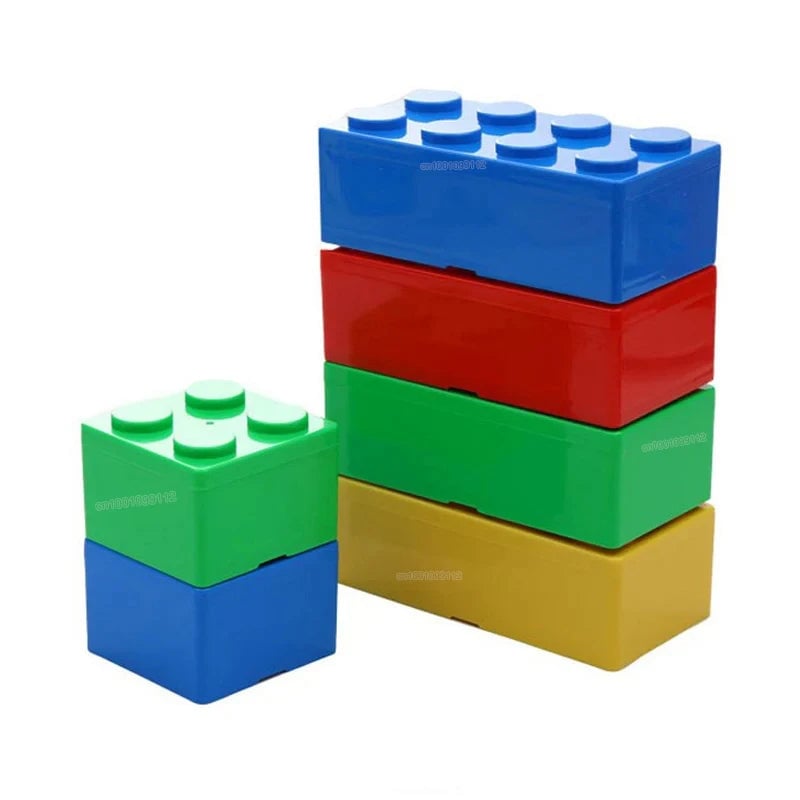 Building Blocks Storage Box - Desktop Organizer for Makeup Jewelry