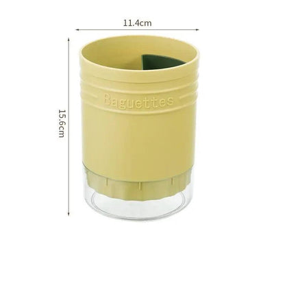 Multi-Functional Plastic Cutlery Storage Holder with Drain Design