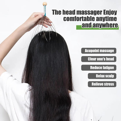 Octopus Head Massager - Scalp Tension Relief & Relaxation Tool
