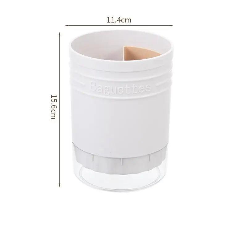 Multi-Functional Plastic Cutlery Storage Holder with Drain Design