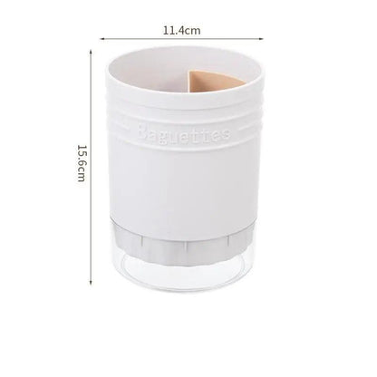 Multi-Functional Plastic Cutlery Storage Holder with Drain Design