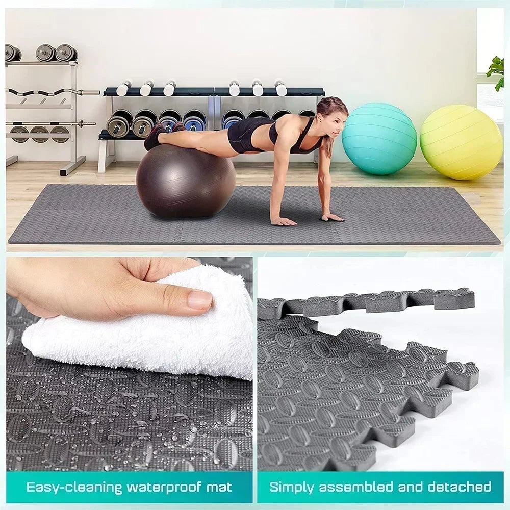 20Pcs EVA Interlocking Foam Floor Tiles - Puzzle Fitness Mat Set