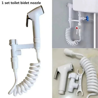 Handheld Bidet Sprayer - No-Drill Toilet Attachment with Gun Design