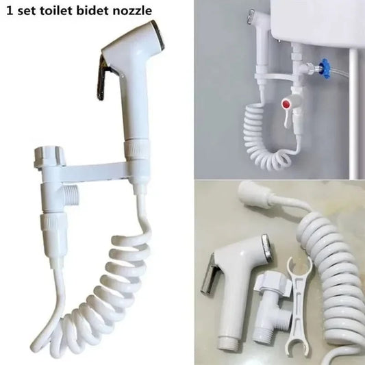 Handheld Bidet Sprayer - No-Drill Toilet Attachment with Gun Design