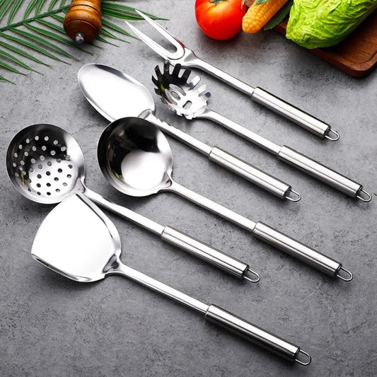 Stainless Steel Wok Spatula Set Long Handle Kitchen Utensils