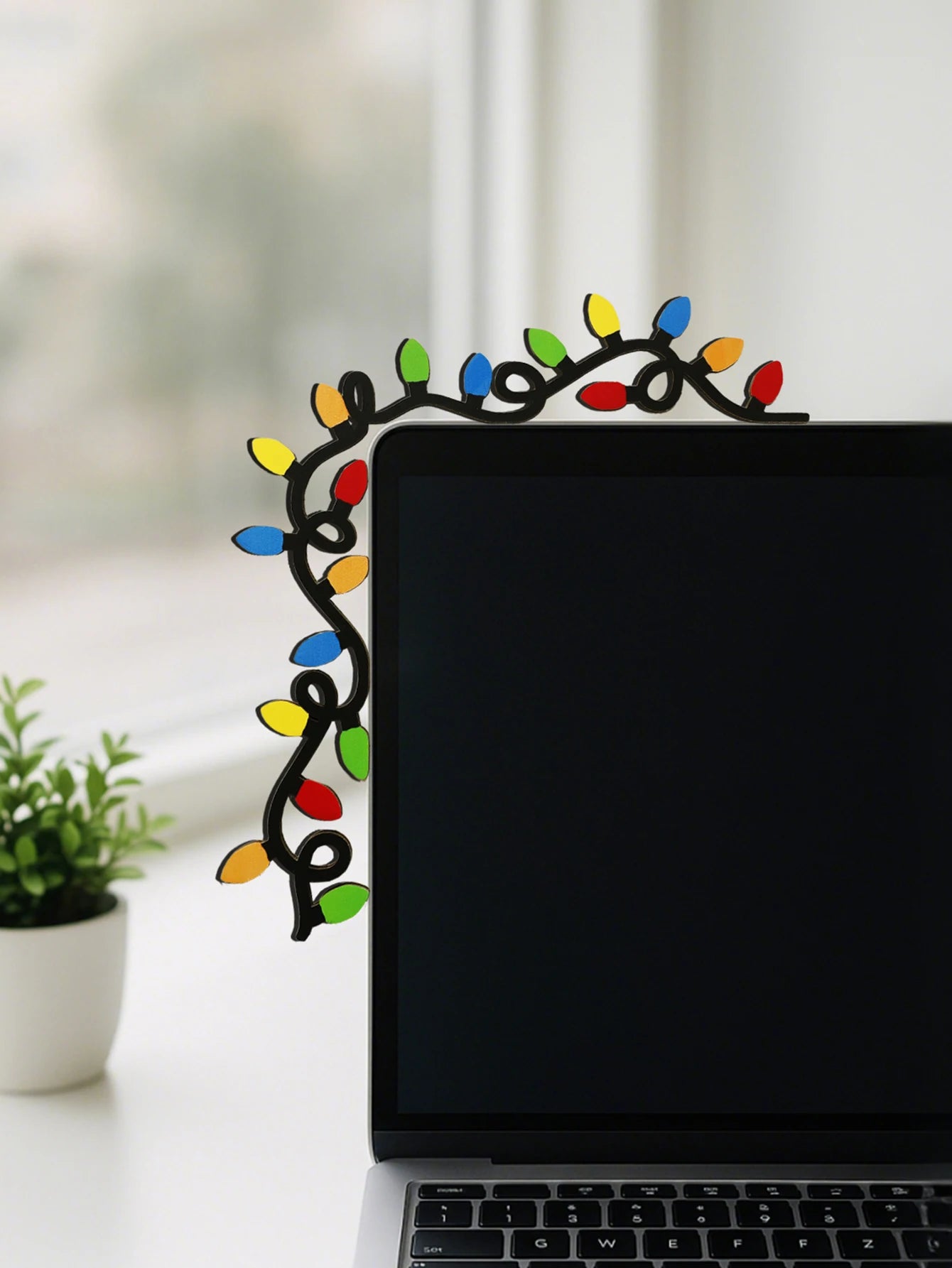Christmas Door Frame Decoration - Colorful Branch Wall Decor Xmas