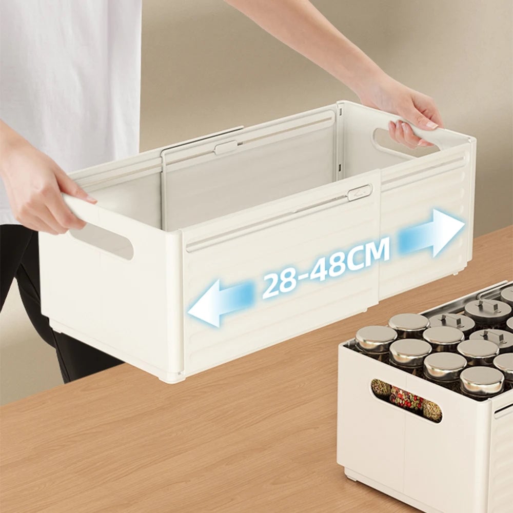 Retractable Kitchen Storage Basket - Multifunctional Cabinet Organizer