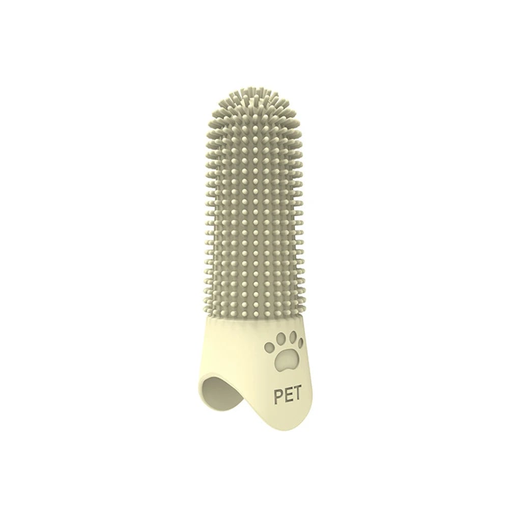 Silicone Pet Finger Toothbrush - Cat Dog Teeth Cleaning Tartar