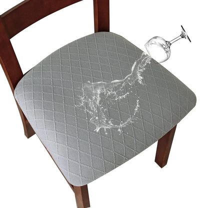 Waterproof Elastic Dining Chair Seat Covers - Removable Washable