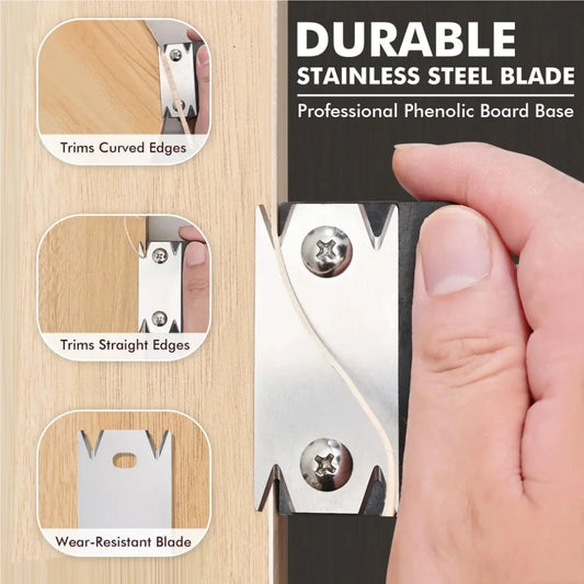 Wood Chamfering Trimmer - Deburring Edge Planer Scraper Tool