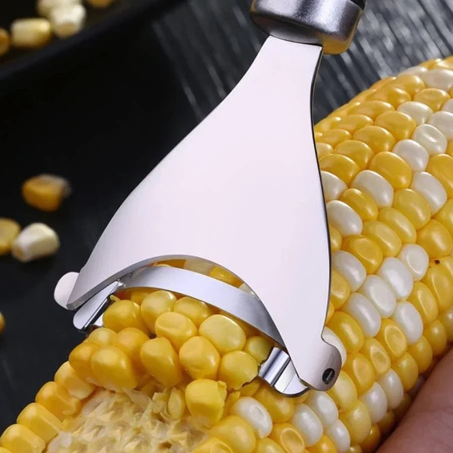 Stainless Steel Serrated Corn Peeler Stripper Cob Shaver Tool