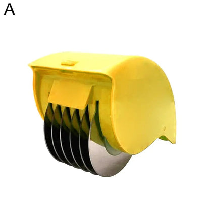 6-Blade Stainless Steel Vegetable Chopper Manual Herb Roller
