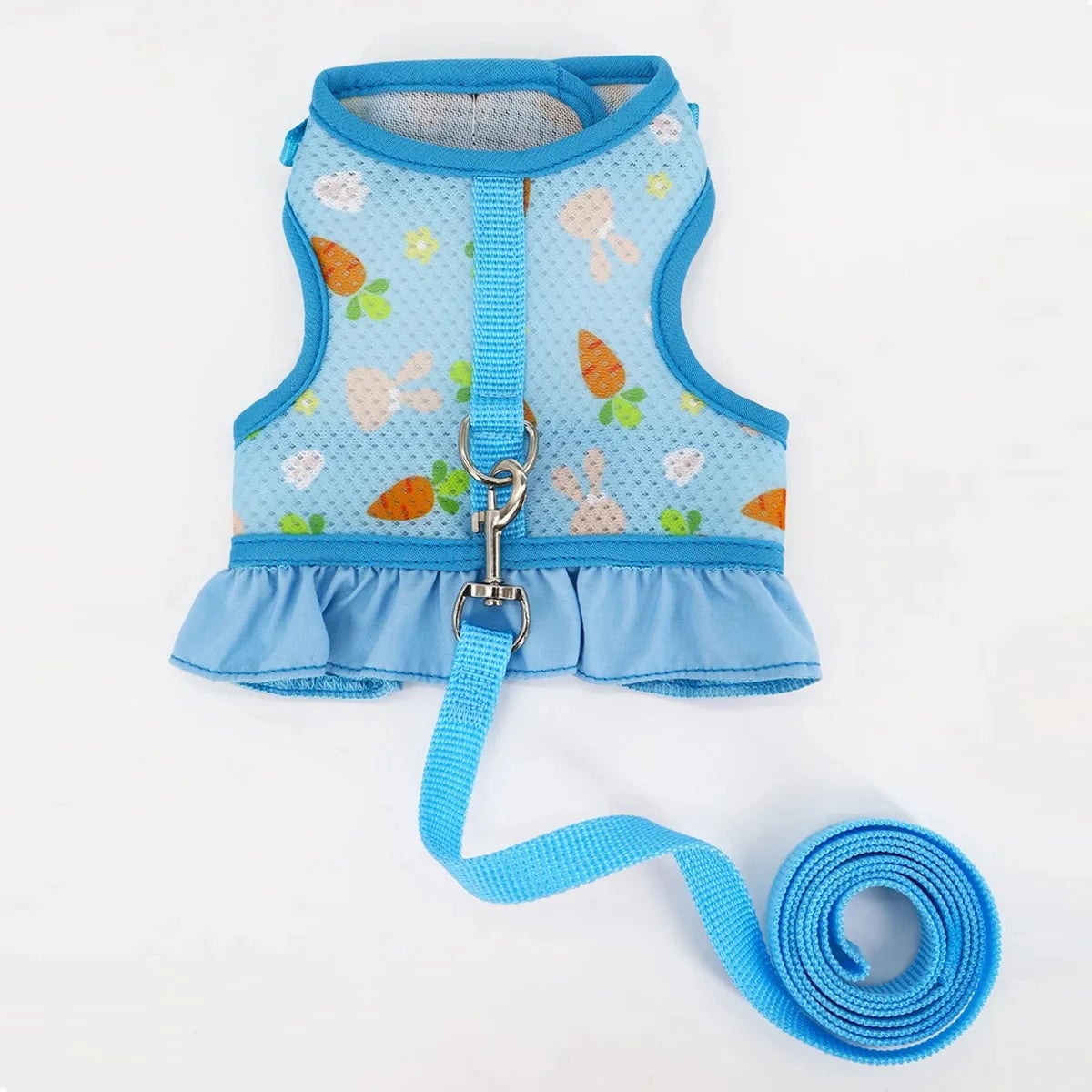 Adjustable Mesh Rabbit Harness Leash - Breathable Vest for Bunnies