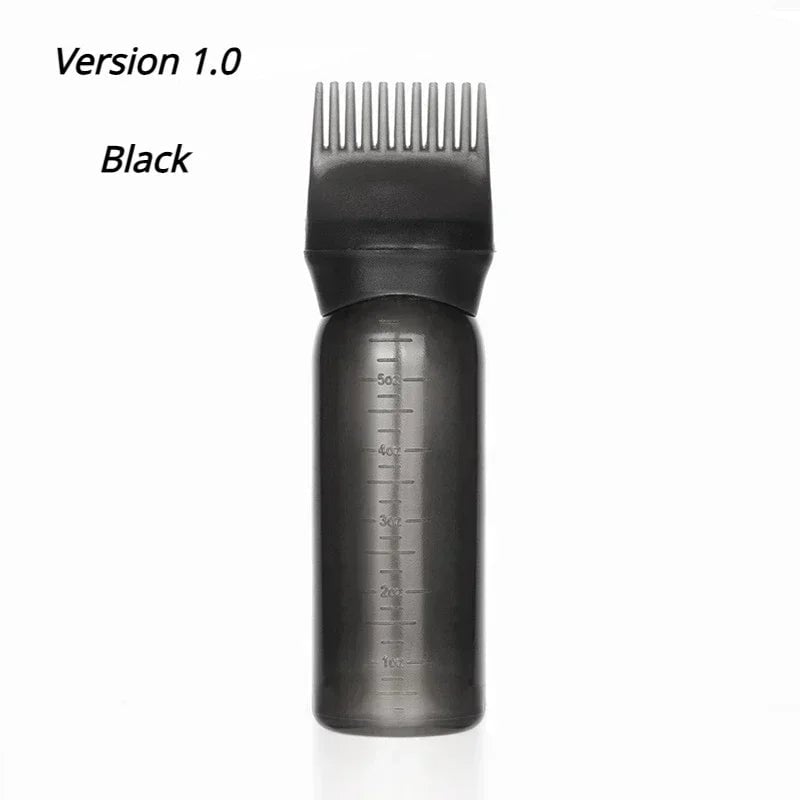 Silicone Scalp Massage Brush Hair Dye Applicator Bottle Salon Tool