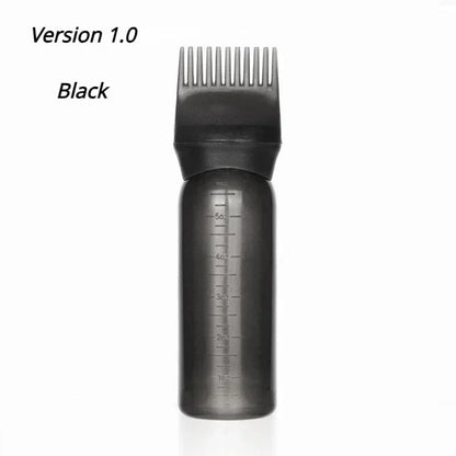 Silicone Scalp Massage Brush Hair Dye Applicator Bottle Salon Tool