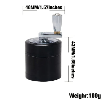 Manual Spice Grinder - Nutmeg Ginger Salt Pepper Crusher Hand Tool